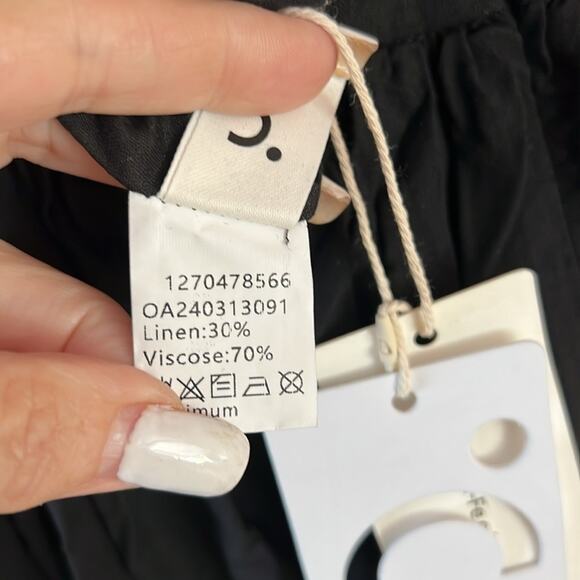 NWT LUXURY minimalist lovers COMMENSE full maxi skirt black S - Picture 7 of 8